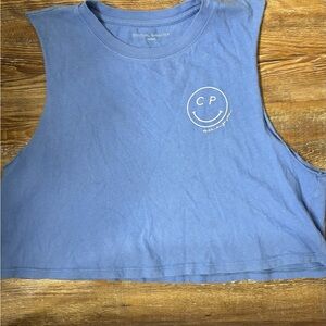 Spiritual Gangster Club Pilates Blue Tank Top
